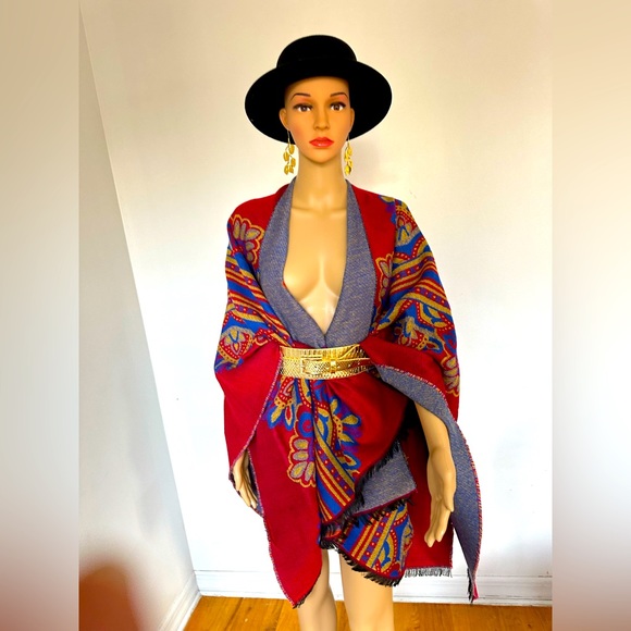 Floral Print Shawl, - Picture 6 of 16